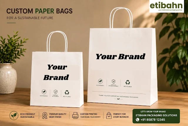 Custom Paper Bag Manufacturer in India — Premium Eco-Friendly Packaging Solutions for Every…