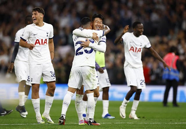 Premier League table: Tottenham Hotspur go top