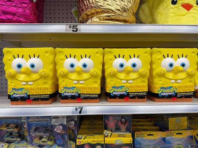 Sponge Bob Popcorn Bucket