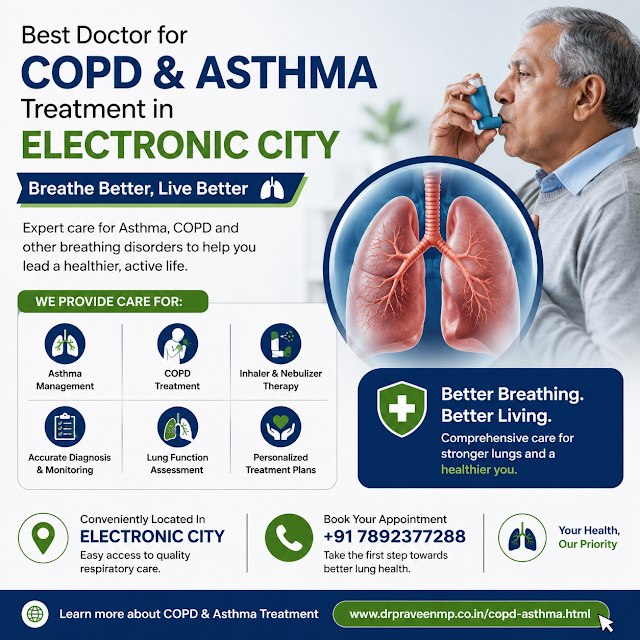 Best Doctor for COPD and Asthma Treatment in Electronic City — Dr. Praveen MP