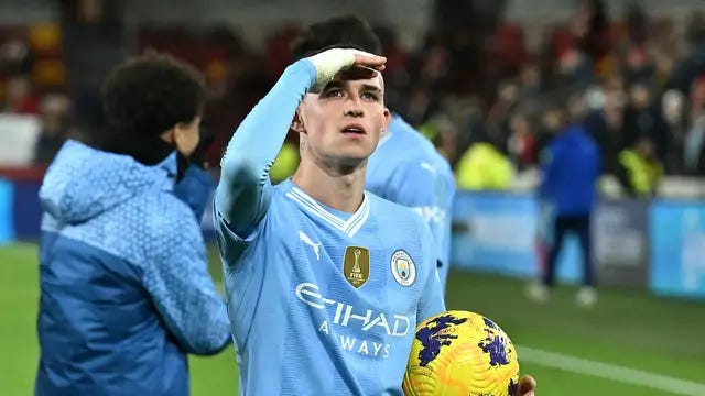 Jadi Bintang Kemenangan Man City Atas Brentford Di Liga Inggris, Phil ...