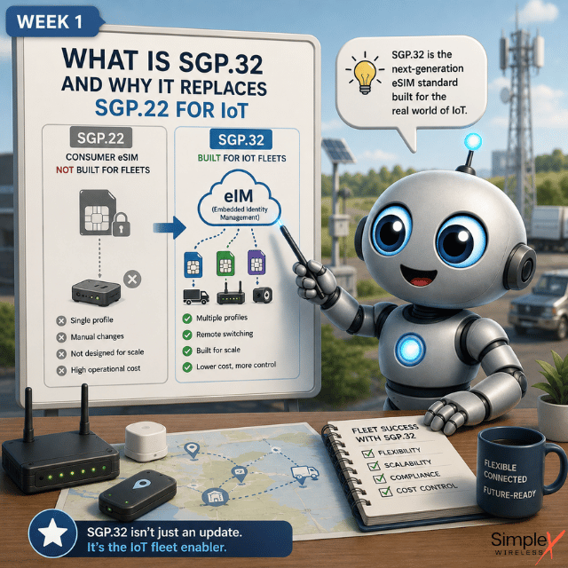 From Physical SIMs to SGP.32: What Changes for Your IoT Fleet