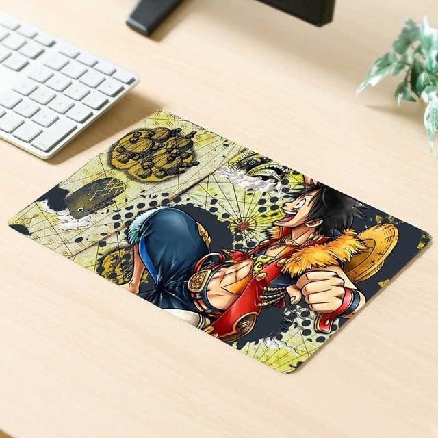 Luffy Challenging the Map Mouse Pad - Official Anime Mousepads Store ...