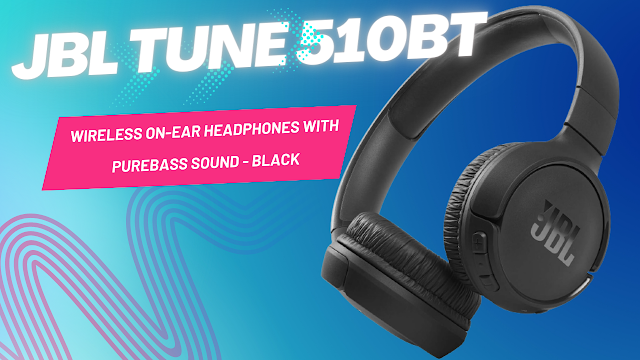 JBL Tune 510BT: Wireless On-Ear Headphones with Purebass Sound