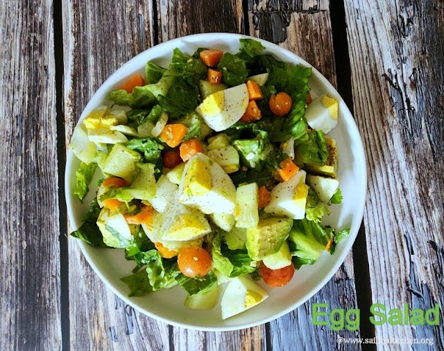 Egg Salad Recipe / Indian Style Egg Salad Recipe / Indian Egg Salad