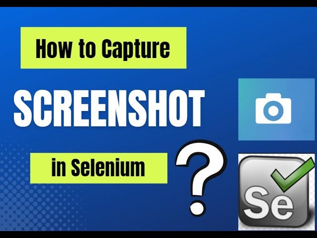 Java+ Python+ Javascript : Taking Screenshots Using Selenium: A Step-by ...