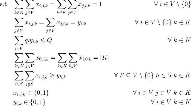 CVRP的约束条件。 （图片由作者提供）