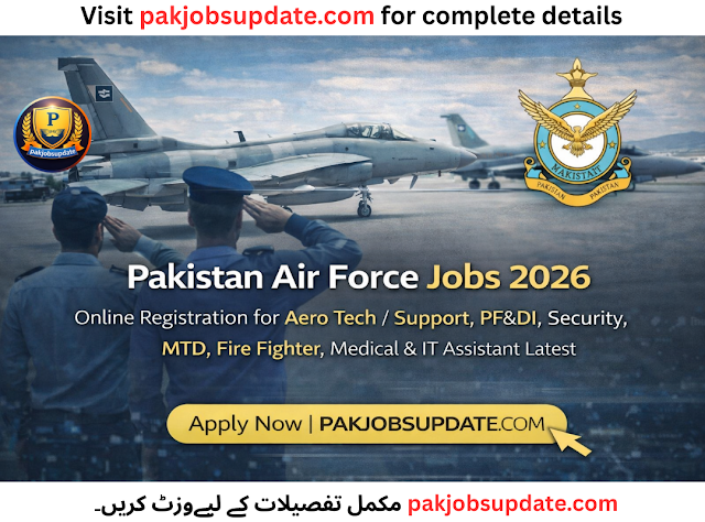 New Jobs in Pakistan Air Force Airmen Jobs 2026 — Apply Online | Join PAF as Airman