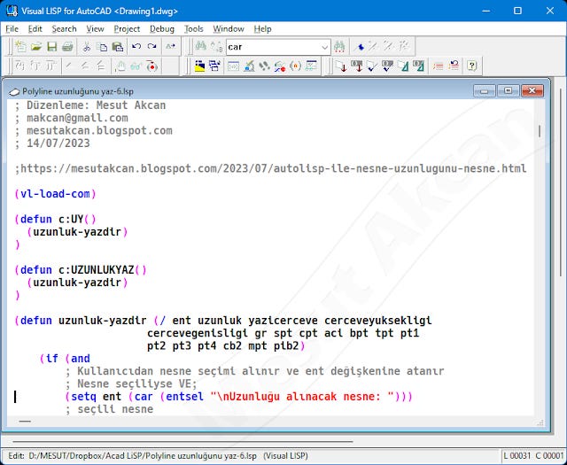 Lisp, AutoLisp, VisualLisp nedir?