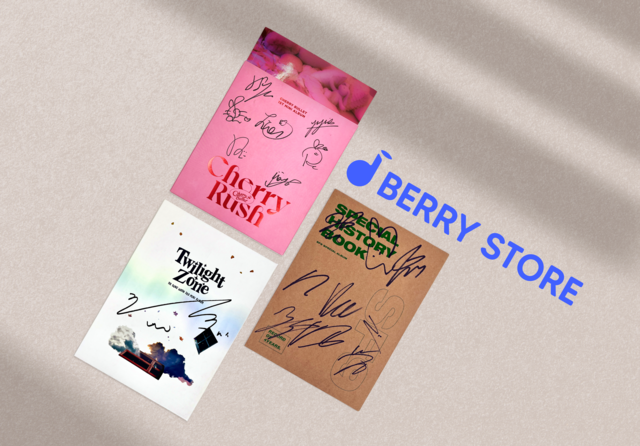 Berry Store hosts Auction that CD with idol autographs …SF9, Cherry Bullet, and Ha Sung Woon’s…