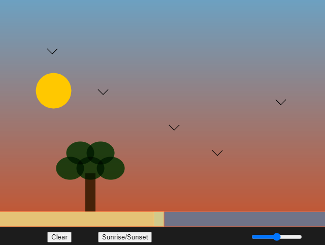 Creative Coding Assignment 6. Sunrise and Sunset | by Falguni Vyas | Medium