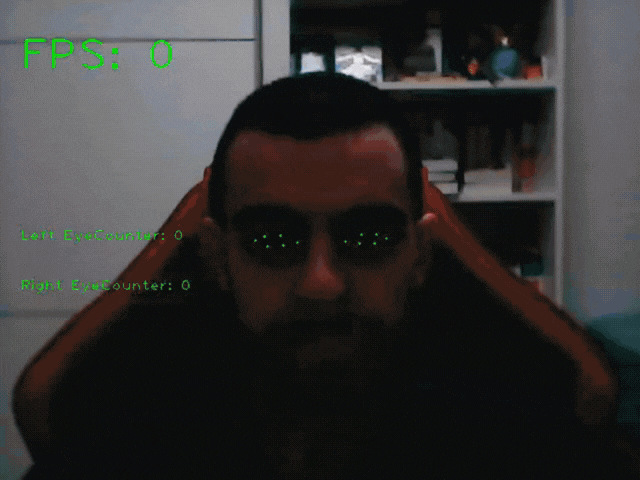 Demo of Counting the Eye Blinker