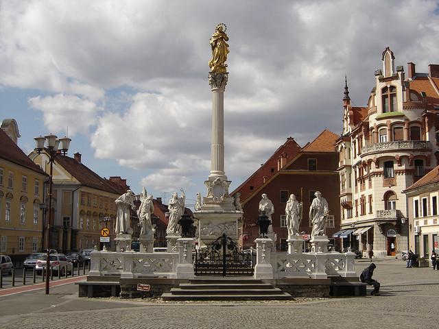 Glavni trg Square in Maribor, Slovenia
