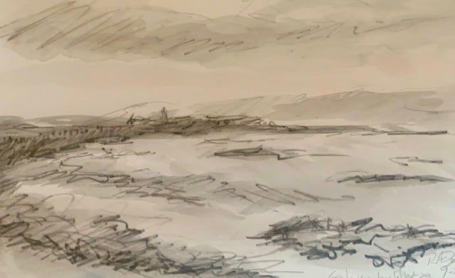 The View Toward Galway Lighthouse
