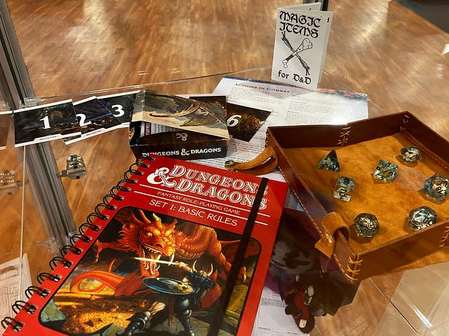 Dungeons and Dragons display, Linwood Library by Christchurch City Libraries on Flickr (CC BY-NC-ND 4.0)