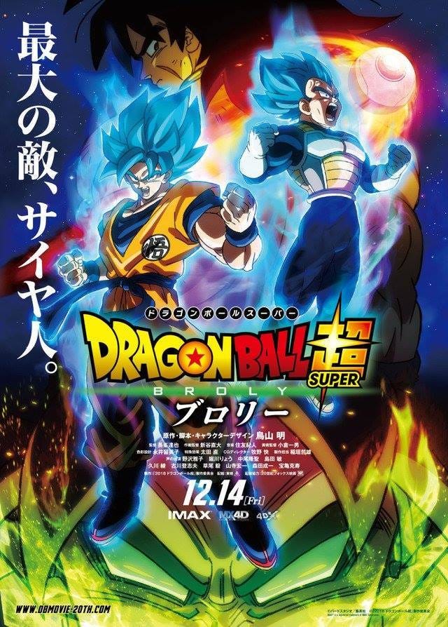 Novas artes do filme de Dragon Ball Super mostram Goku e Vegeta