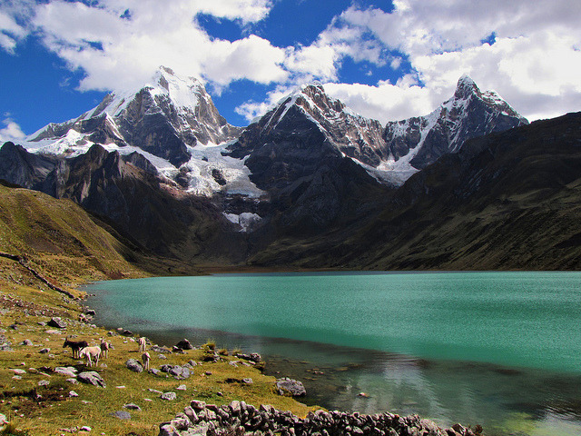 Trekking in the Andes, Laguna Carhuacocha, Peru