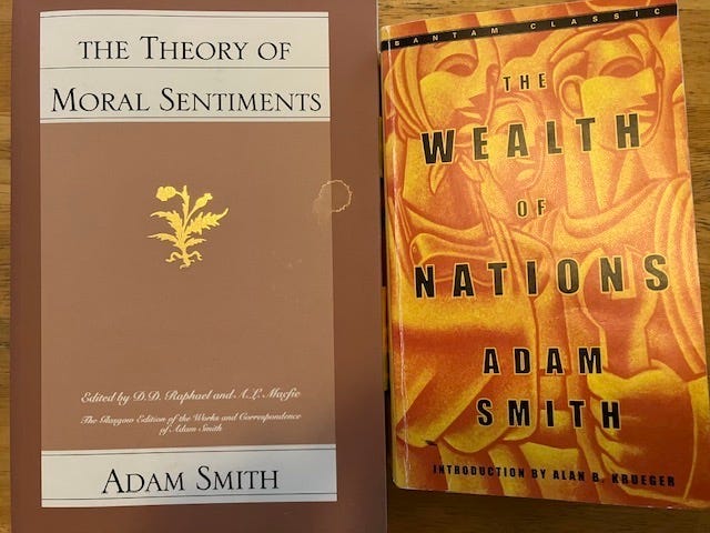 Adam Smith Wrote Two Books. When I started auditing economics… | by ...