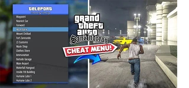 Cheat Menu para GTA San Andreas