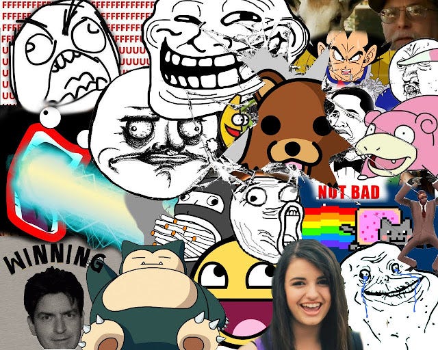 Internet Meme Why You No Rage Face 3d Illustration Stock Photo