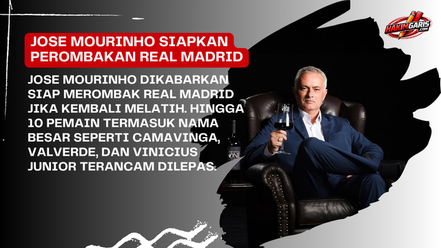 Jose Mourinho Siap Bersih-Bersih di Real Madrid, 10 Pemain Terancam Dilepas