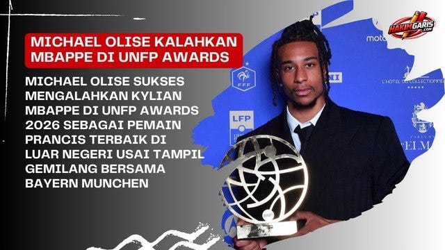 Michael Olise Kalahkan Kylian Mbappe di UNFP Awards 2026, Bintang Bayern Munich Panen Pujian