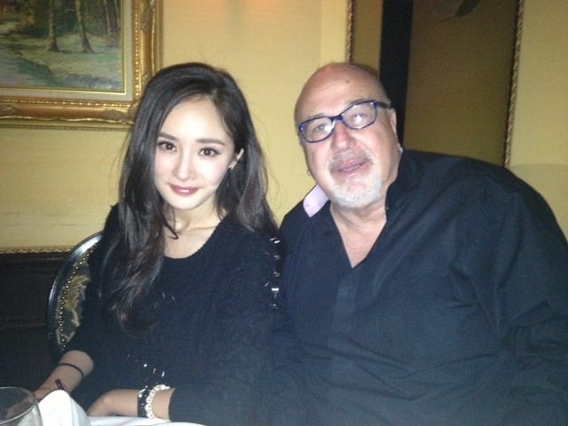 Larry Namer with — China’s famous TV and film actress — Yang Mi