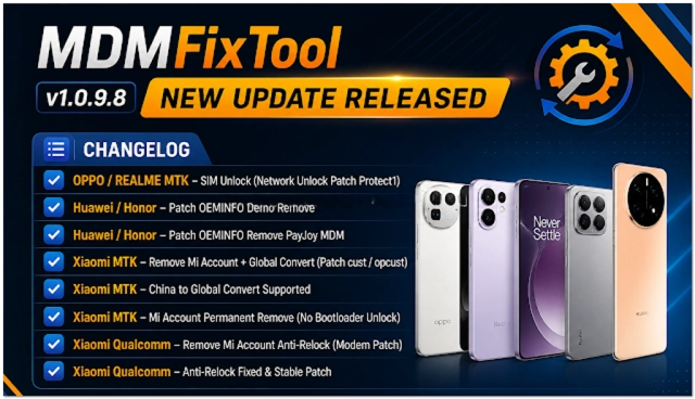 MDM Fix Tool V1.0.9.8 Latest Free Download