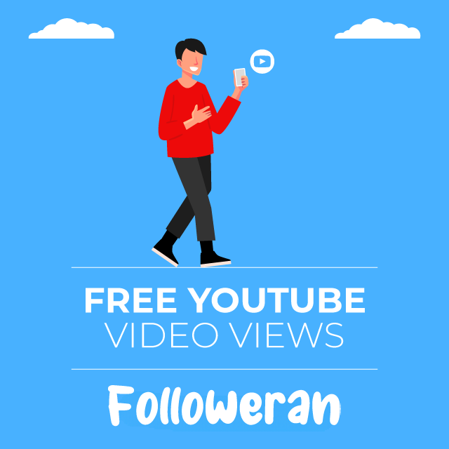 buy YouTube views for free — 100 Real Video Views by Followeran Medium