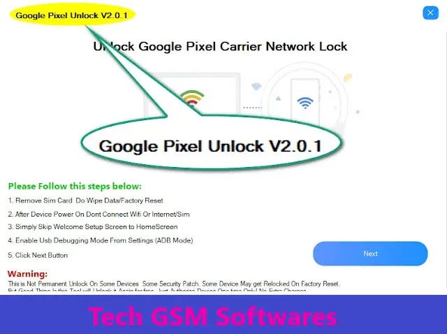 Google Pixel Unlock Tool 2.0.1 || Free Download || ADB MODE Only