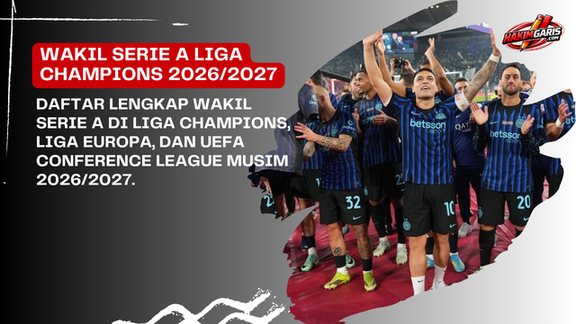 Wakil Serie A di Liga Champions, Liga Europa, dan UECL Musim 2026/2027