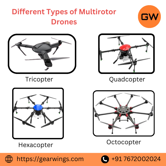 What is the difference between a multirotor, tricopter, quadcopter