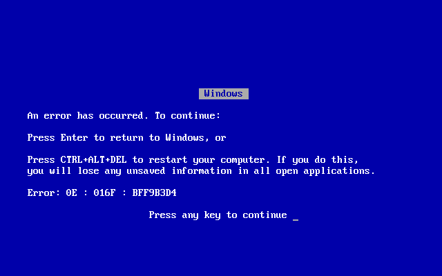 Fast fail exception handling. Exceptions are an unfortunately reality ...