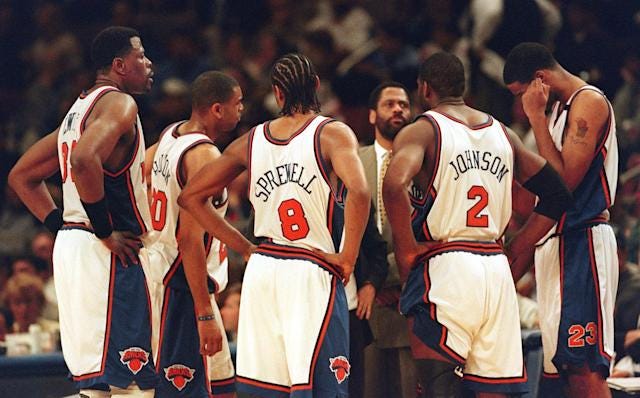Vintage 90s 1999 NBA Finals New York Knicks San Antonio Spurs 