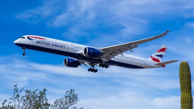 British Airways A350–1000
