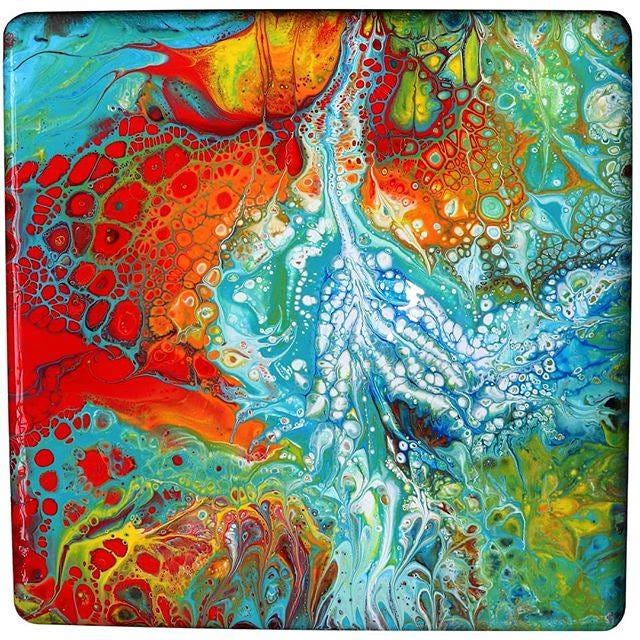 Paint Pouring: Color Theory. Fluid art is also the art of…