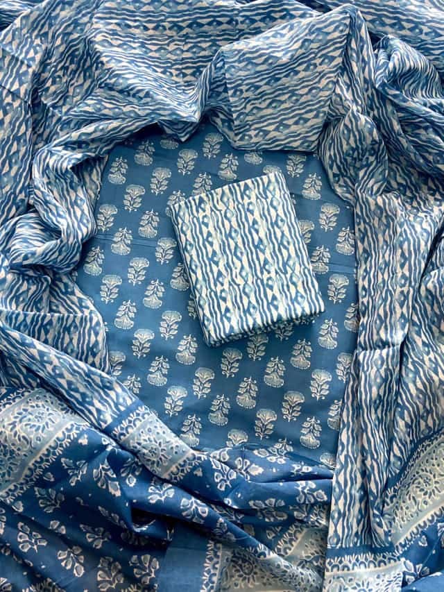 Wine Printed Cotton Blend Dupatta main image 1