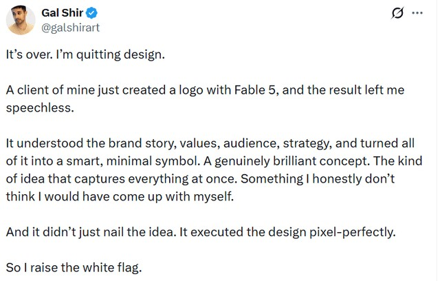 AI made the Founder of Color Hunt (Gal Shir) unemployed (left Design)