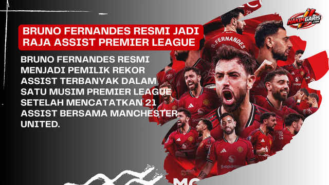 Bruno Fernandes Resmi Jadi Raja Assist Baru Premier League, Pecahkan Rekor Henry dan De Bruyne