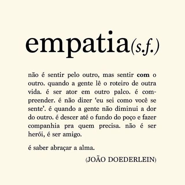 Sobre empatia.