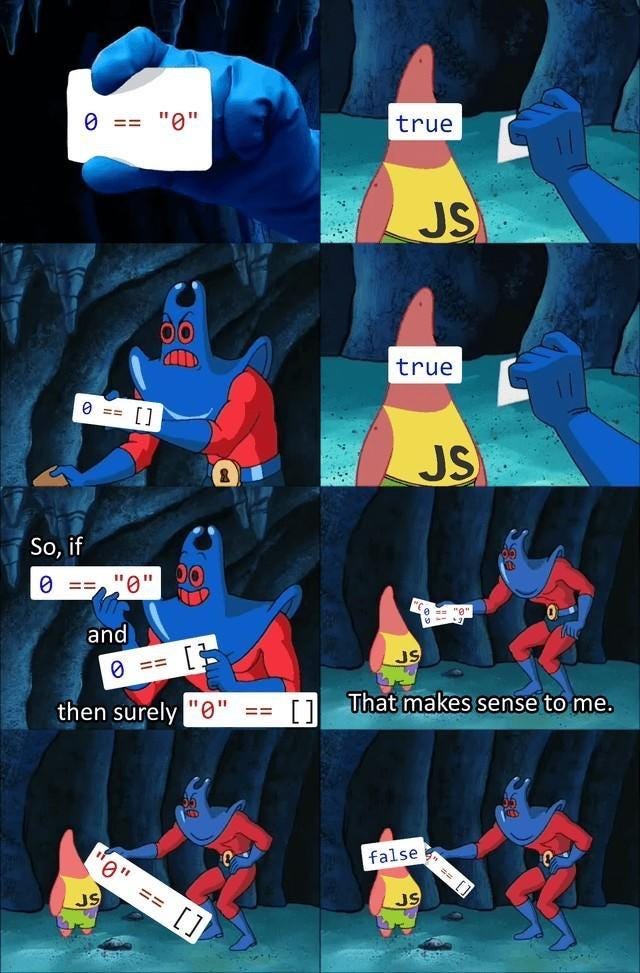 Double equal comparison in Javascript | by Erdogan Oksuz | Trendyol ...