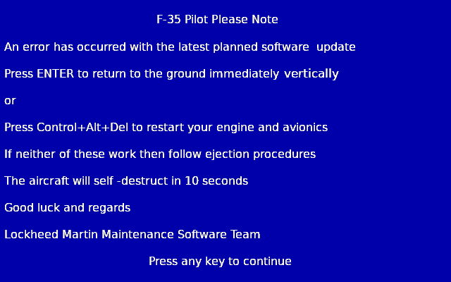 Author blue screen of death graphic