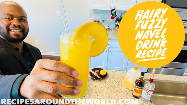 Hairy Navel Cocktail Recipe - Mixed Drink with Peach Schnapps, Vodka and  Orange Juice