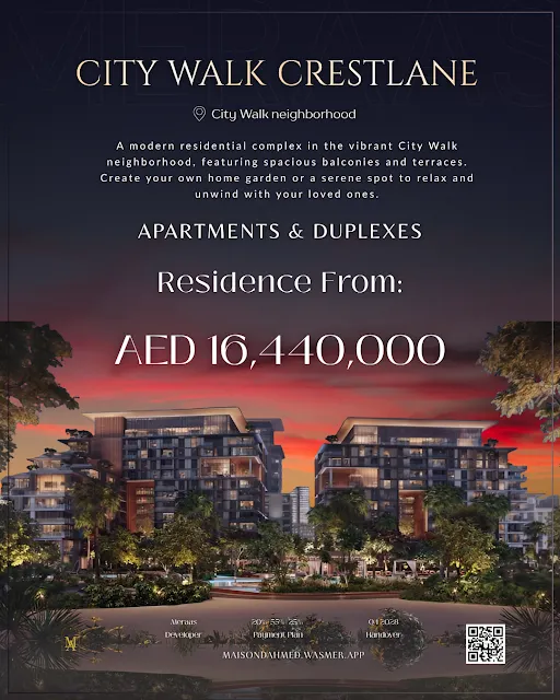 City Walk Crestlane by Meraas – Claim Your 4‑Bedroom Apartment
