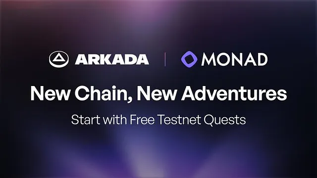Arkada Expands To Monad Testnet — New Quests & New Adventures