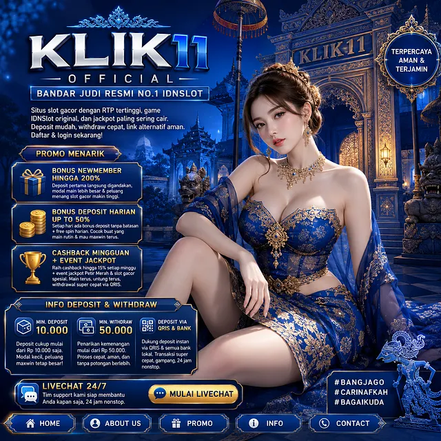 [KLIK11 Official]: IDNSlot No.1 Plus Promo Menarik UPTO 200%