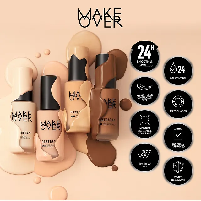 Pratinjau Make Over Powerstay 24H Weightless Liquid Foundation