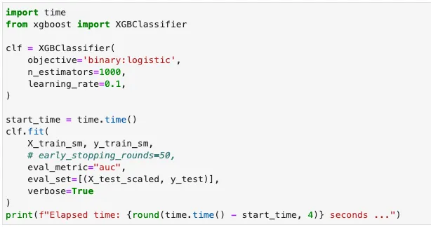 Train a fraud detection model with XGBoost — Python implementation (Image by author)