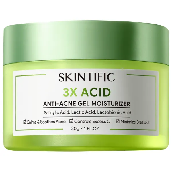 Pratinjau SKINTIFIC 3X Acids Acne-Care Gel Moisturizer 30 g
