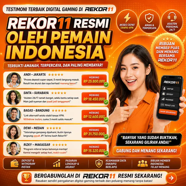 Testimoni Terbaik Digital Gaming di REKOR11 Resmi Oleh Pemain Indonesia